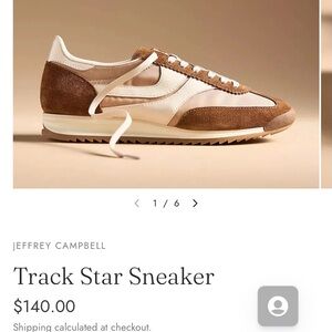 Jeffrey Campbell Track Star Sneakers in beige size 8.5